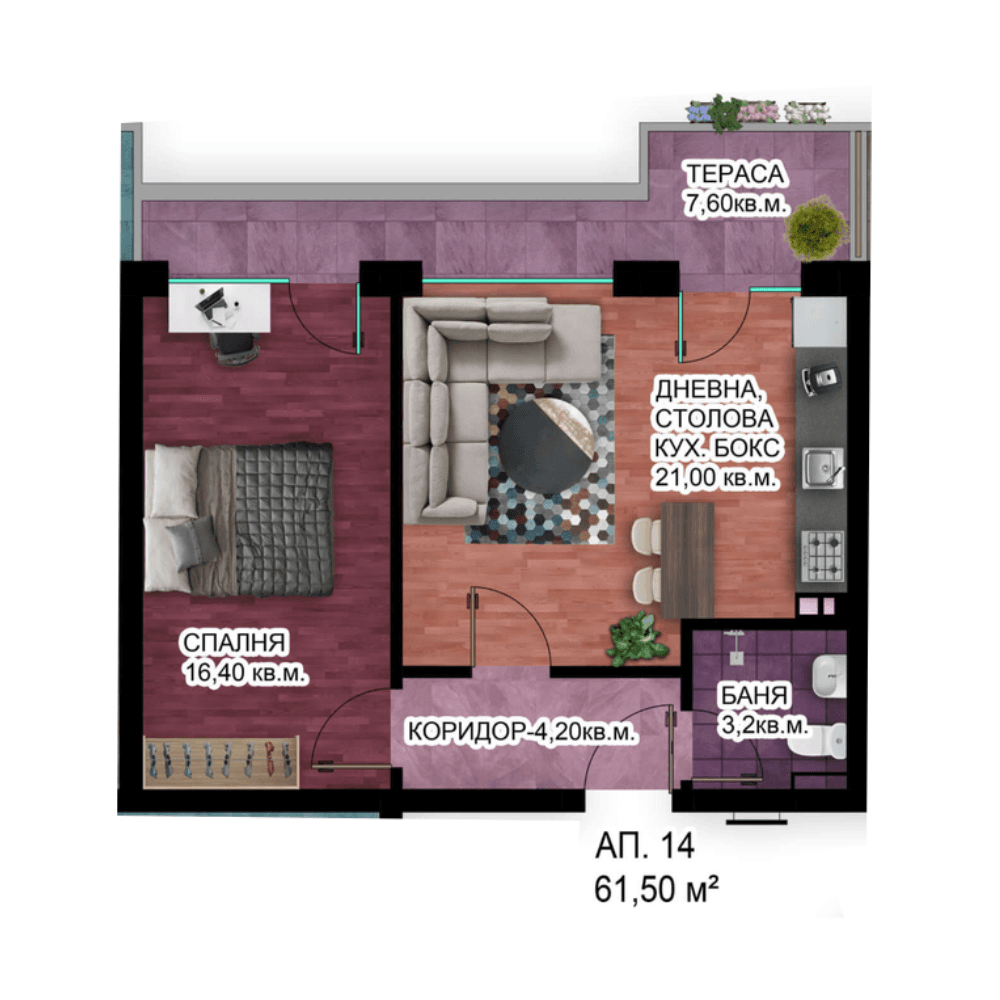 Апартамент А6-14