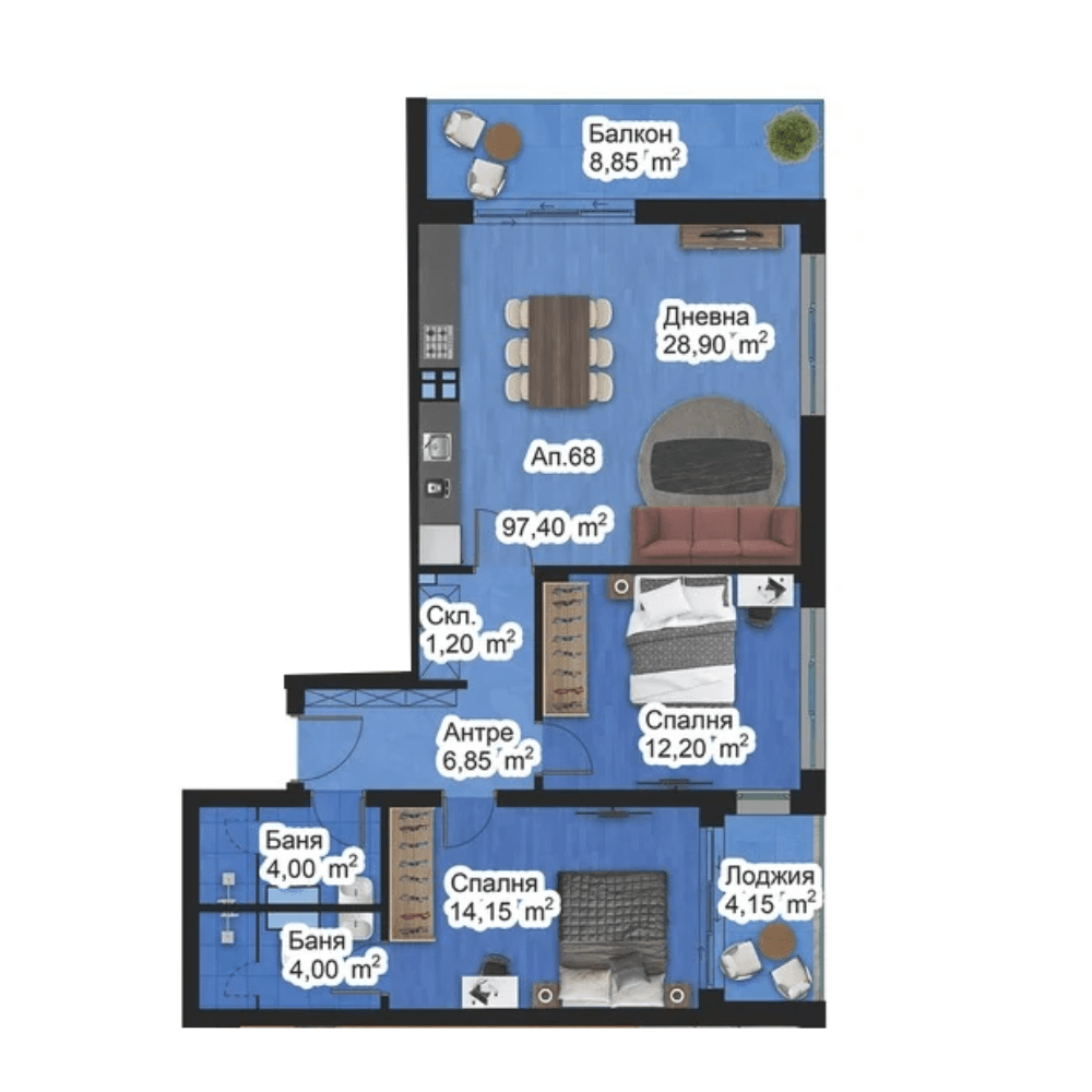 Апартамент 68