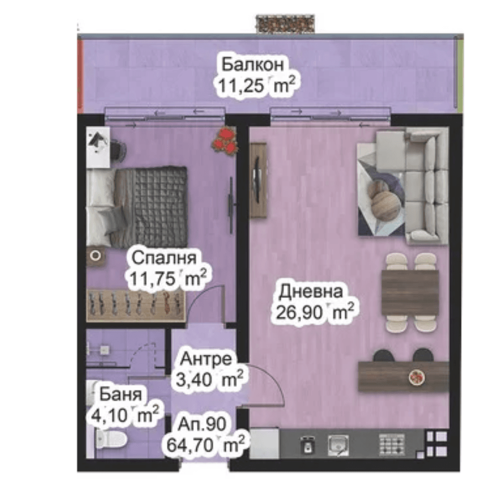 Апартамент 90